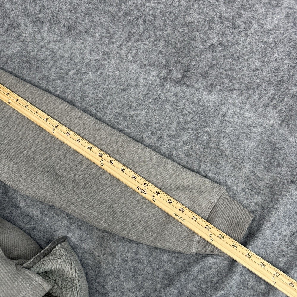Stanley Sweatshirt Mens M Gray Sherpa Lined Quarter Zip Pullover Outdoors Casual - Picture 12 of 14